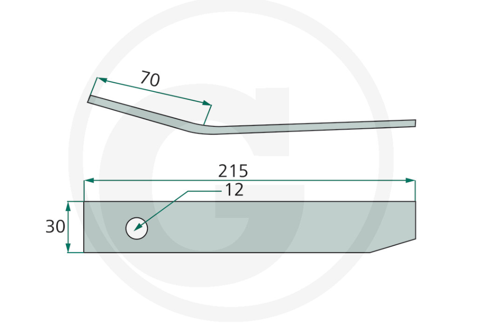 For Deutz Fahr, Taarup, Vicon Hay conditioner fingers LH PACK OF 10