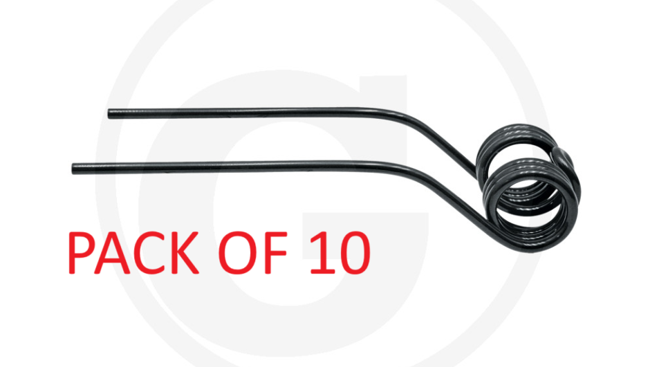 For JF-STOLL Rotary Tedder Tine BLACK PACK OF 10