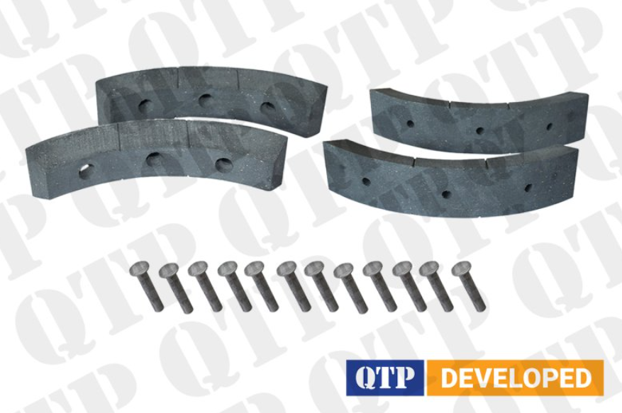 For JOHN DEERE 30 40 50 Hand Brake Linings SET OF 4