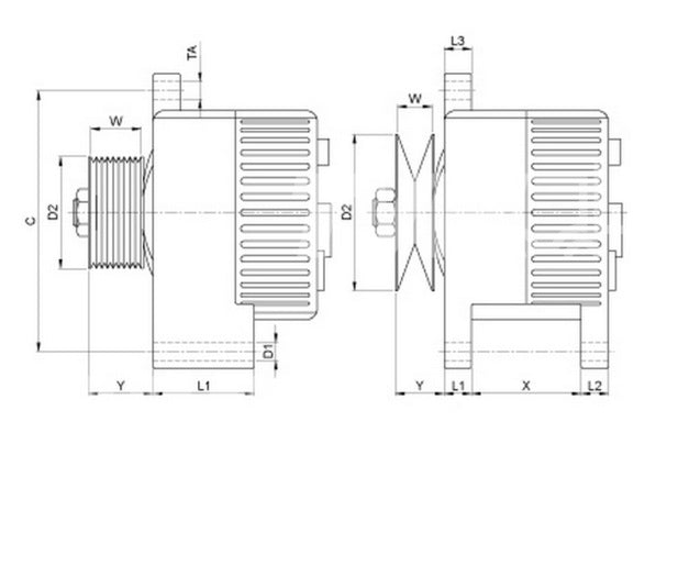 Massey Ferguson ALTERNATOR 14V - 65A