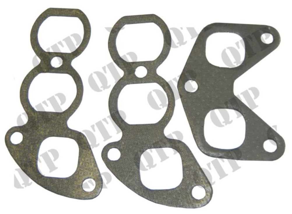 For Massey Ferguson 20D FE35 4 Cyl Exhaust Manifold Gasket SET