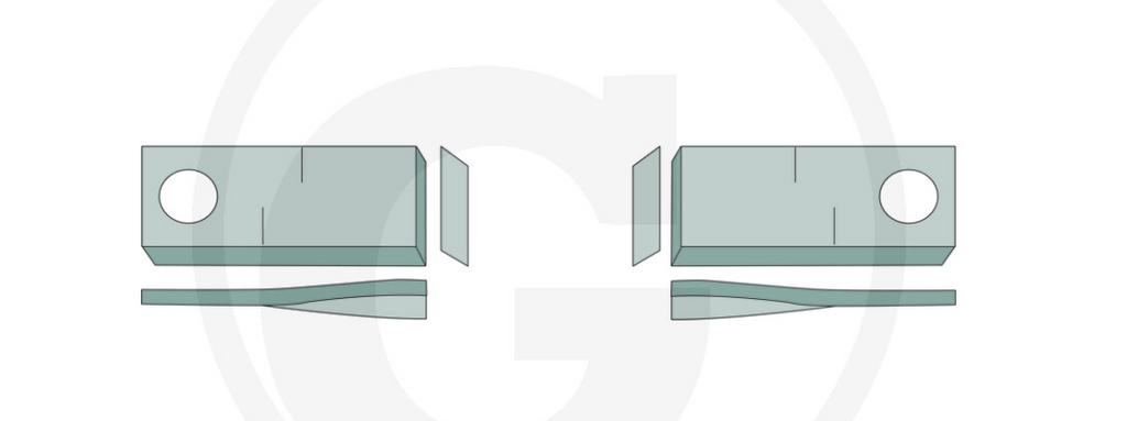 For Krone, LELY  90 x 50 MOWER BLADES (25)
