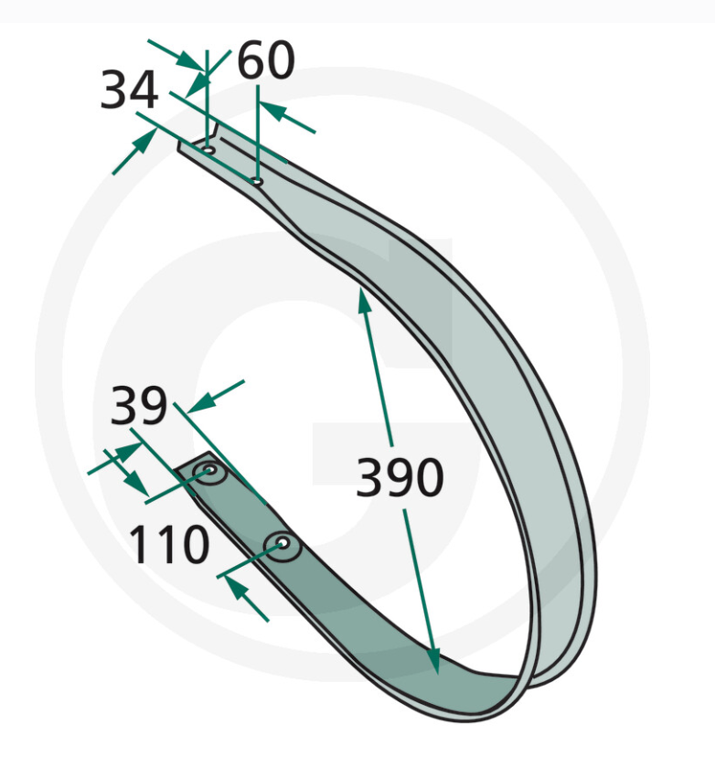 For KRONE ROUND BALER Scraper External