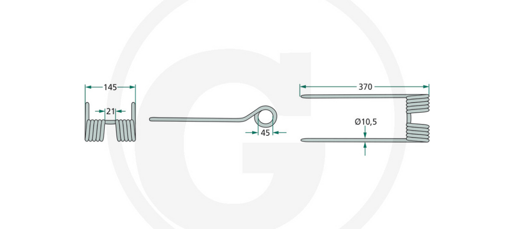 For CLASS VOLTO Rotary Tedder Tine X 10