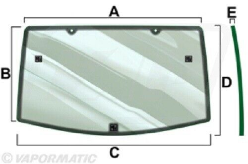 John Deere 6100R Series Rear Window Glass – Gwynedd Farm Machinery Ltd