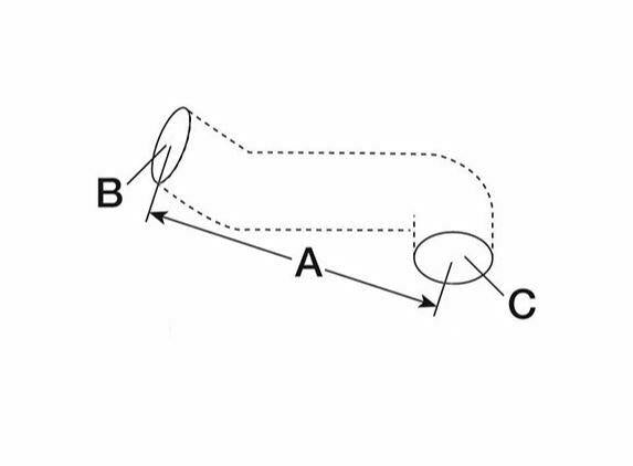 Ford 1000, 30, 600 series Top Hose Ø 37 X 37 MM