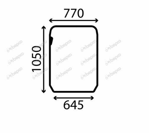 for, Caterpillar TH-C   WINDSCREEN FLAT - NON-TINTED