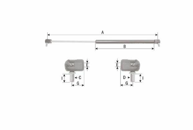 Massey Ferguson 3000/3100/3600 series Door Gas Strut