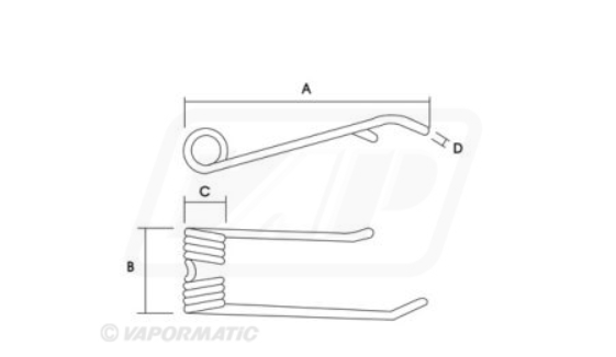 For JF HAY TINE PACK OF 10 JF - CR300, CR320, CR400