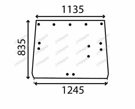 for, John Deere SG2 REAR WINDOW FLAT - TINTED