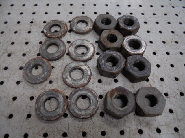 for, Ford 5030 Rear Wheel Nuts and Washers - Set of 8 - Good Condition