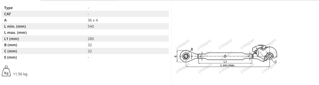 For JOHN DEERE 6000 7000 TOP LINK - TOP LINK /QUICK HITCH