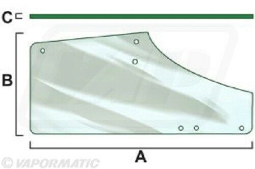 John Deere RH Door Glass