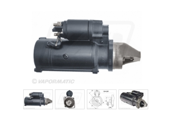 For, JOHN DEERE STARTER MOTOR Letrika version 12V 3,4kW z10 13.5mm mounting bolt