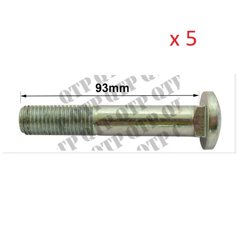 Rim to Disc Bolt Pack of 5 - Square Type - Massey Ferguson/Ford New Holland