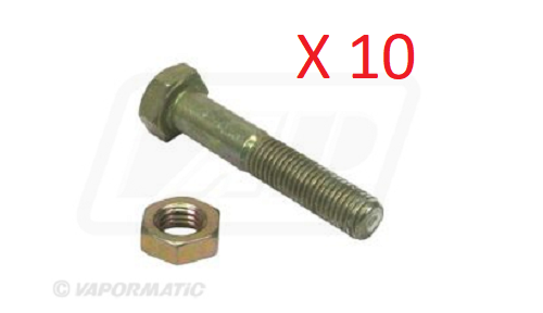 SHEAR BOLT DIN931 M8 X 40MM GD 8.8 PACK OF 10