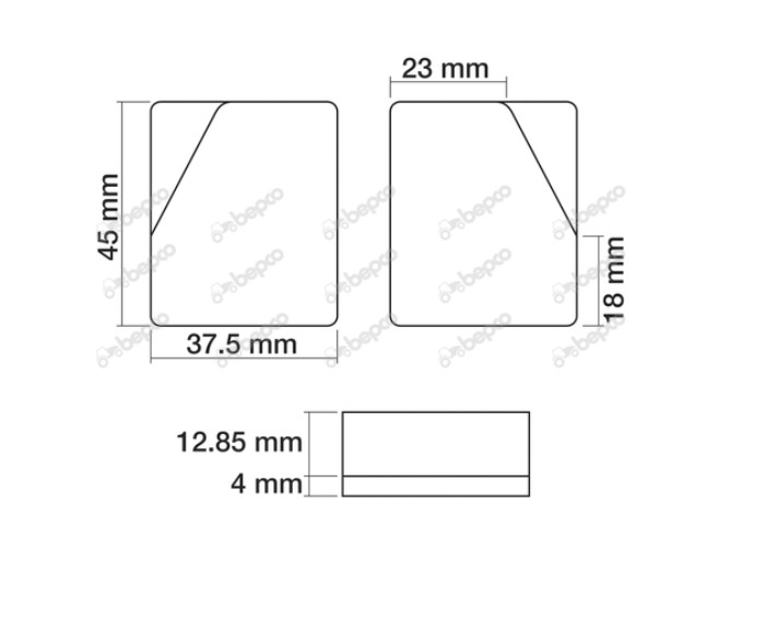 For JCB TELEHANDLER DISC BRAKE PAD KIT