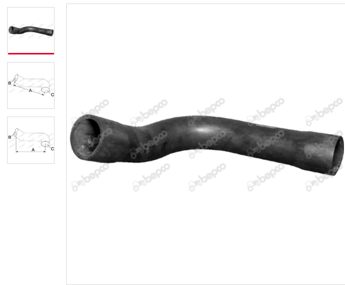 Ford New Holland Radiator Top Hose 8530, 8630, 8730, 8830 TW Series
