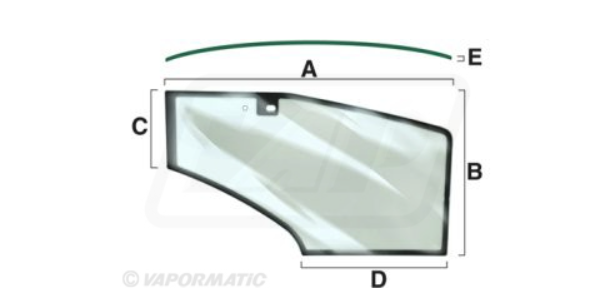 For FORD NEW HOLLAND Cab RH Door Glass