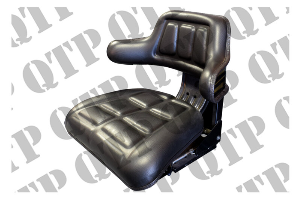 Black Seat c/o: Sliding Base  Height Adjustable Fore Aft Slide Adjustment
