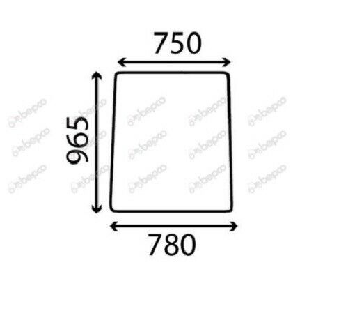 for, New Holland LM, LMA Telehandler WINDSCREEN CURVED - TINTED ...