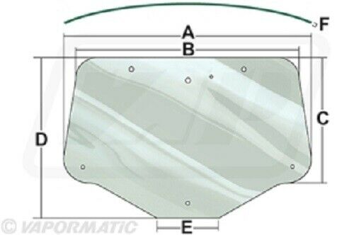 Case Maxxum, MXU, Puma  Rear Window Glass