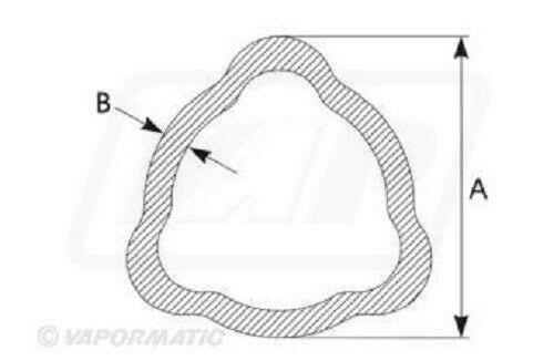 TRIANGULAR PROFILE TUBE 1M