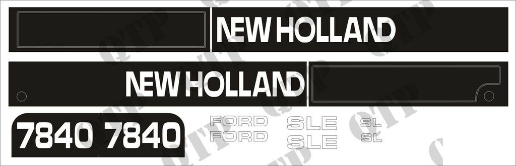 Ford New Holland 7840 Decal Kit From 1997
