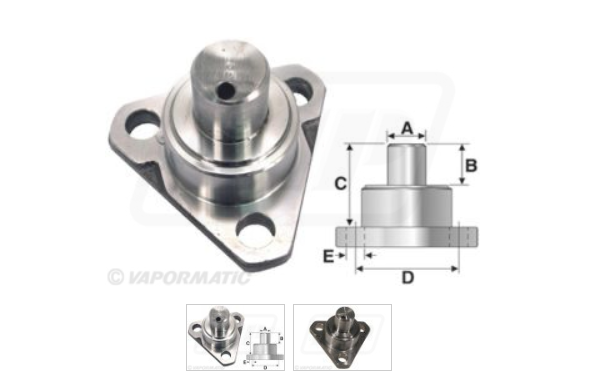 For JOHN DEERE Front axle 4wd, Hub carrier, Pivot pin APL735