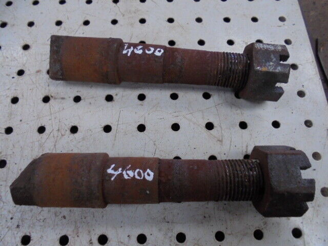 for, Ford 4600 Hydraulic Arm Retaining Pins & Nuts PAIR in Good Condition