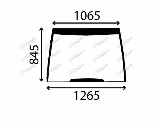 for, CASE IH MAXXUM WINDSCREEN CURVED - TINTED