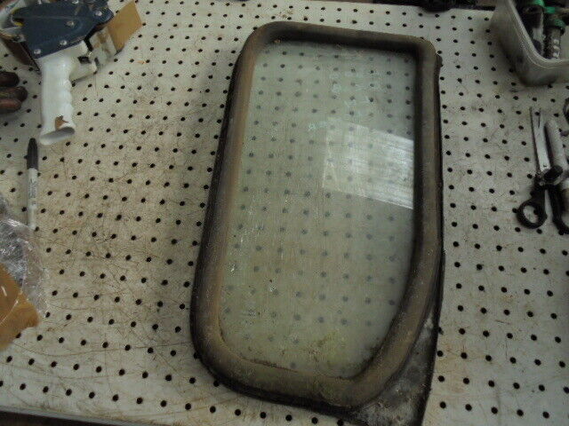 for, Ford 4600 Q Cab LH Lower Front Glass & Rubber Seal - Good Condition
