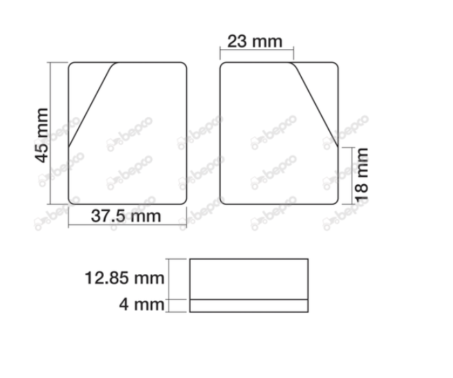 For JCB TELEHANDLER DISC BRAKE PAD KIT