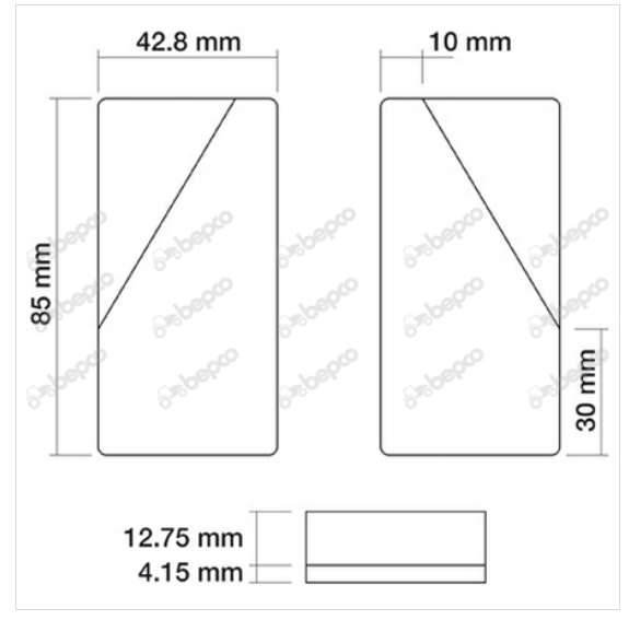 For JCB TELEHANDLER DISC BRAKE PAD 2 PCS