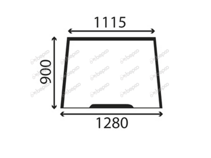 Massey Ferguson Cab Windscreen 6100, 8100