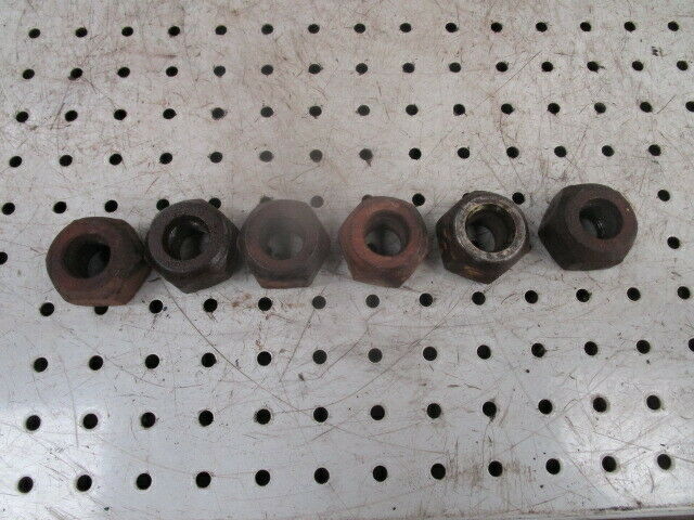 for, Ford 4000,4600 Rear Wheel Nuts Set of 6 in Good Condition