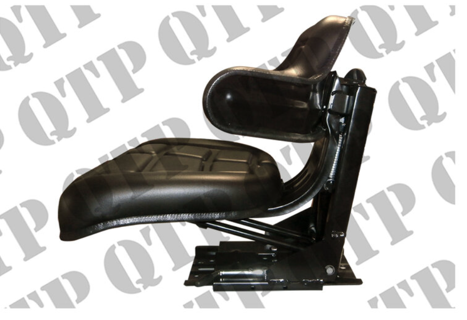 Black Seat c/o: Sliding Base  Height Adjustable Fore Aft Slide Adjustment