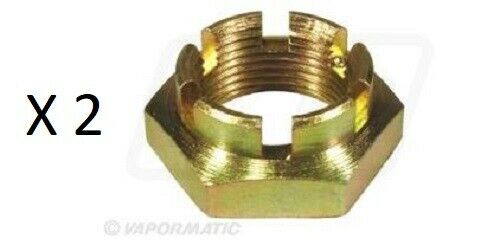 Massey Ferguson 2wd Wheel Hub Castle Nut PAIR