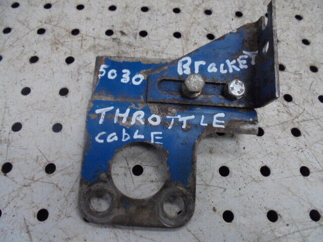 for, Ford 5030 Engine Throttle Cable Bracket by injector pump in Good Condition