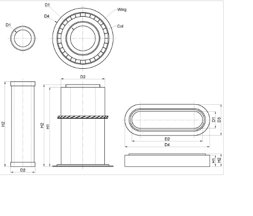 Case Outer Air Filter CX 80, 90, 100