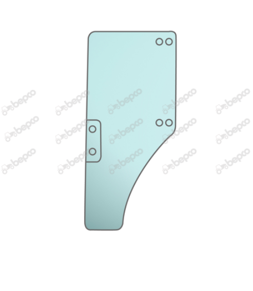 For, JOHN DEERE 5000 5010 DOOR WINDOW LEFT - CURVED - TINTED