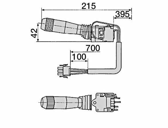 Ford New Holland 60, TS Series Steering Column Combined Switch Horn, Lights, Indicator