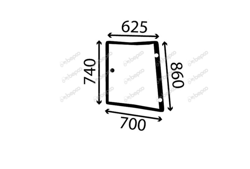 For Massey Ferguson Cab Over Wing Glass LH 6100, 6200, 6400, 8100, 8200