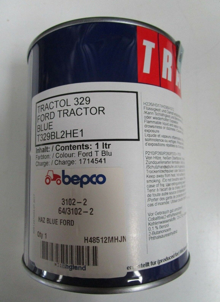 Ford Tractor Blue Paint 1ltr  Suit 10'series