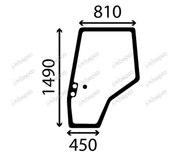 Massey Ferguson Cab Door Glass LH Left Hand 6100, 6200, 6400, 7400, 8100, 8200