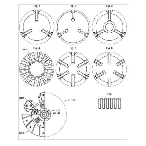 For Ford New Holland Clutch Cover Assembly LUK 2810,2910,3230,3430,3910,3930,4110,4130,4610,4630,4830,5030