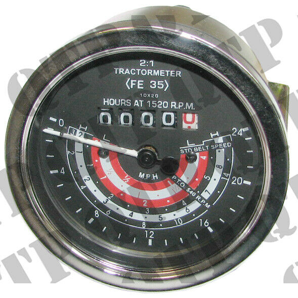 Massey Ferguson FE35, 35, 135  Rev Counter Clock MPH Anti Clockwise