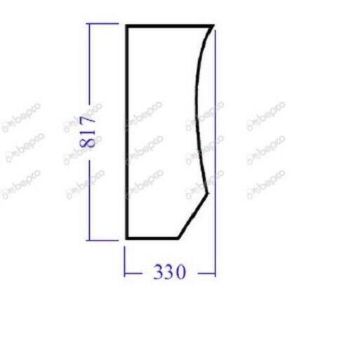for, CASE IH JXC Quantum series LOWER FRONT GLASS LEFT - CURVED - TINTED