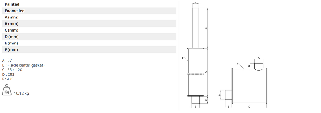 For FORD TS115 TS115E TS90 EXHAUST SILENCER