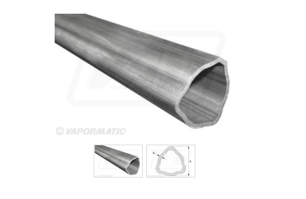 PTO SHAFT TRIANGULAR PROFILE TUBE 3M 43.5mm